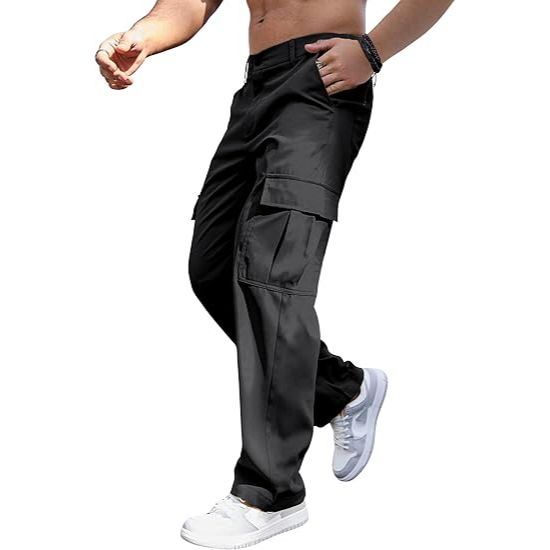 Men’s Casual Wide Leg Cargo Pants